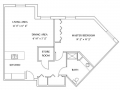 One Bedroom Style H - 1046 SQ FT